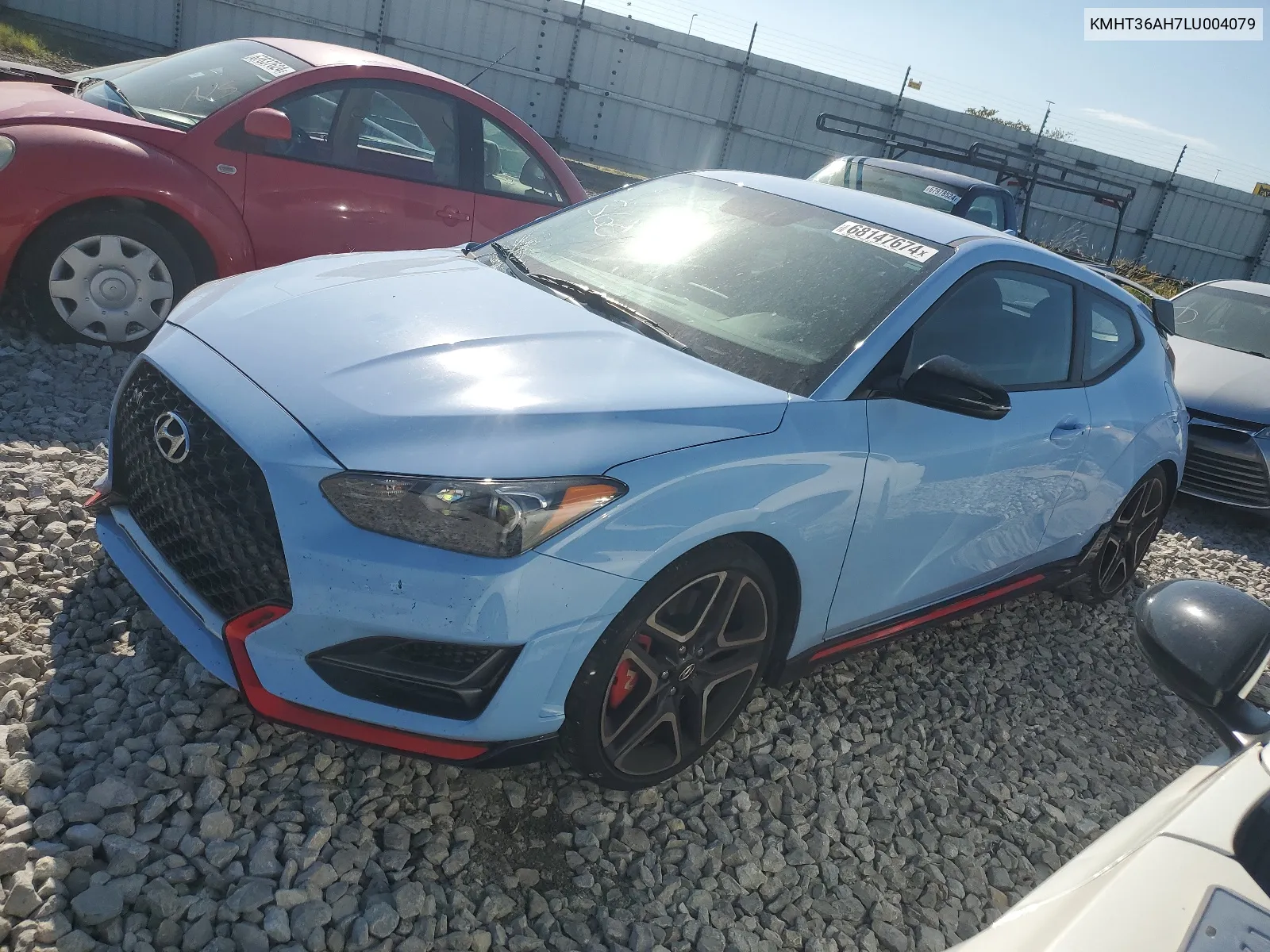 2020 Hyundai Veloster N VIN: KMHT36AH7LU004079 Lot: 68147674