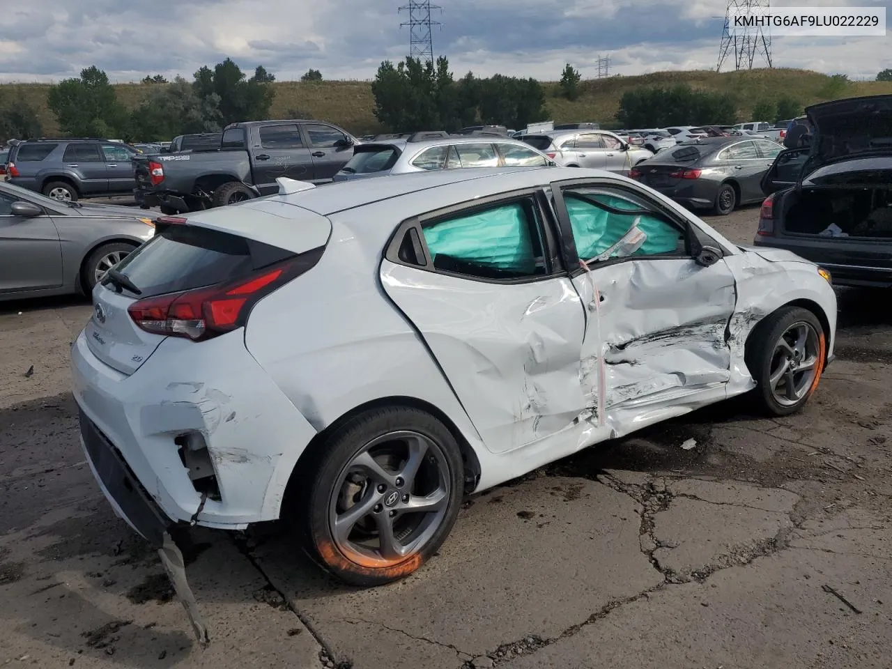 2020 Hyundai Veloster Base VIN: KMHTG6AF9LU022229 Lot: 69515054