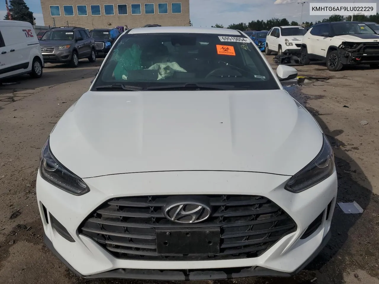 2020 Hyundai Veloster Base VIN: KMHTG6AF9LU022229 Lot: 69515054