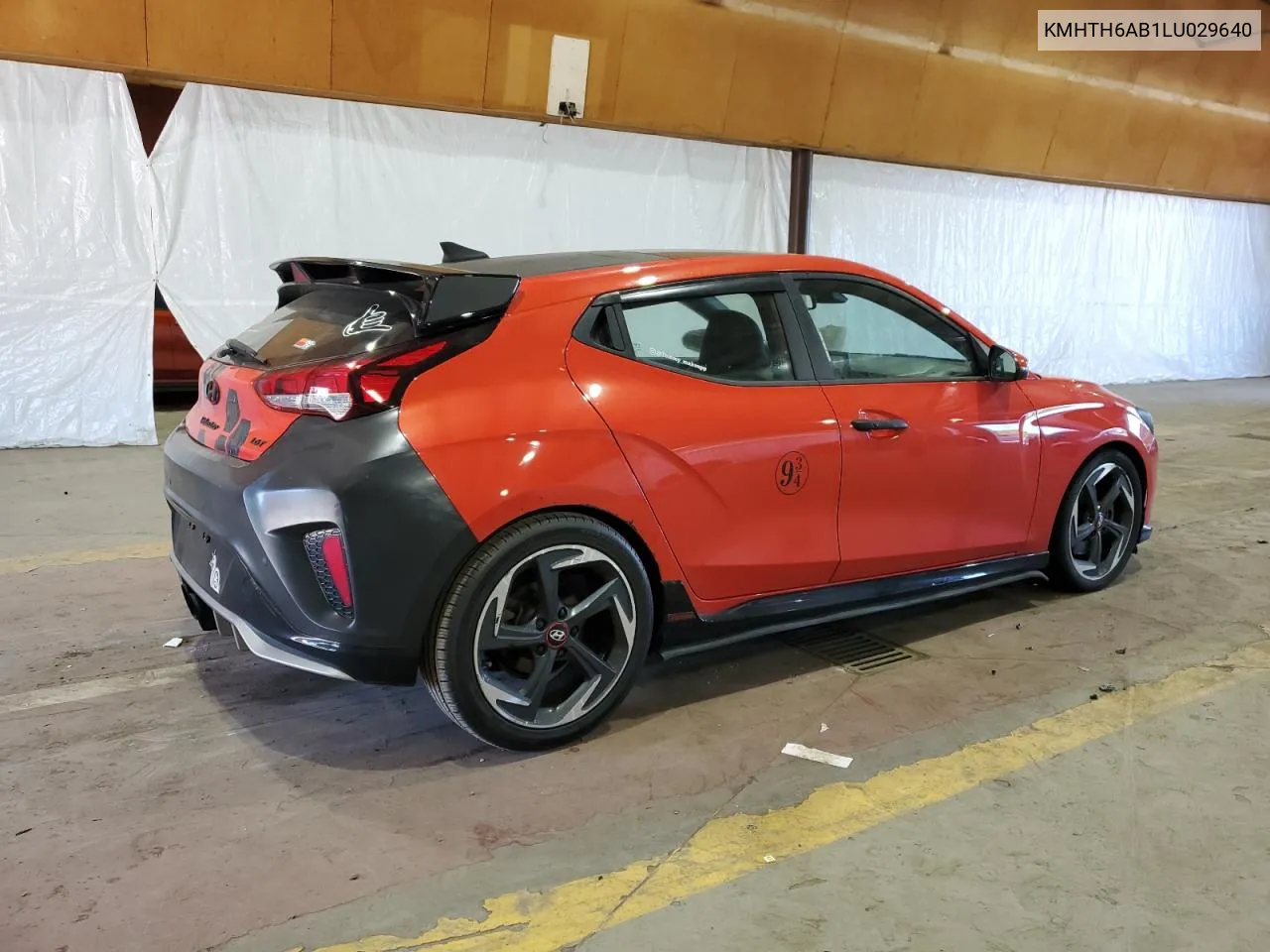 2020 Hyundai Veloster Turbo VIN: KMHTH6AB1LU029640 Lot: 70269854