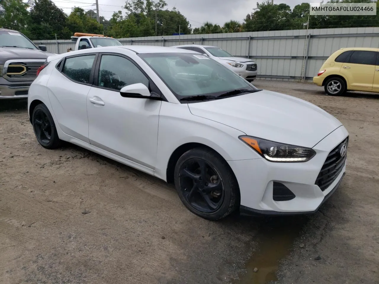 2020 Hyundai Veloster Base VIN: KMHTG6AF0LU024466 Lot: 70584574