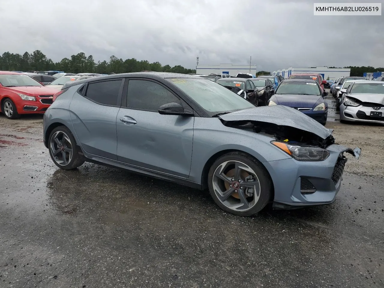 2020 Hyundai Veloster Turbo VIN: KMHTH6AB2LU026519 Lot: 70792414