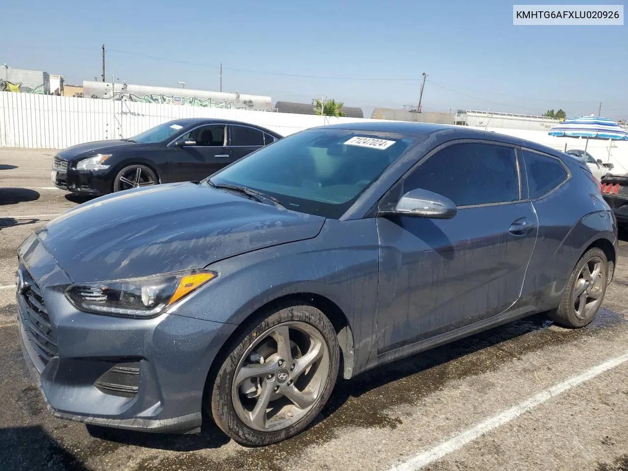 KMHTG6AFXLU020926 2020 Hyundai Veloster Base