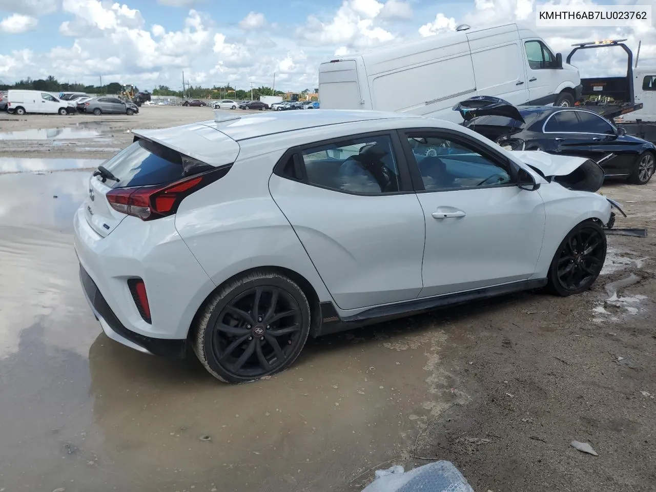 2020 Hyundai Veloster Turbo VIN: KMHTH6AB7LU023762 Lot: 71621984