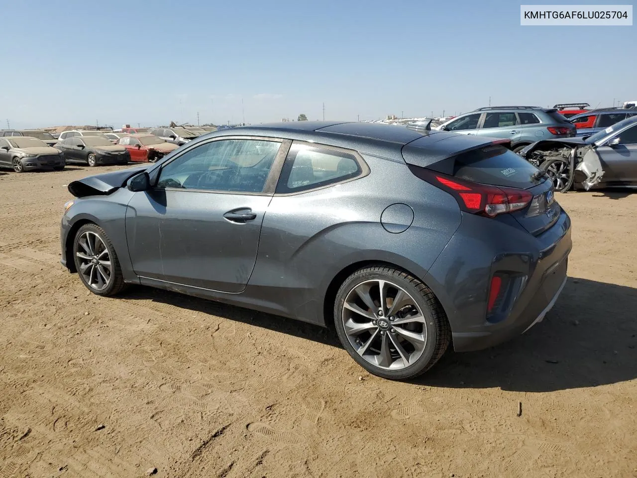 2020 Hyundai Veloster Base VIN: KMHTG6AF6LU025704 Lot: 71631904