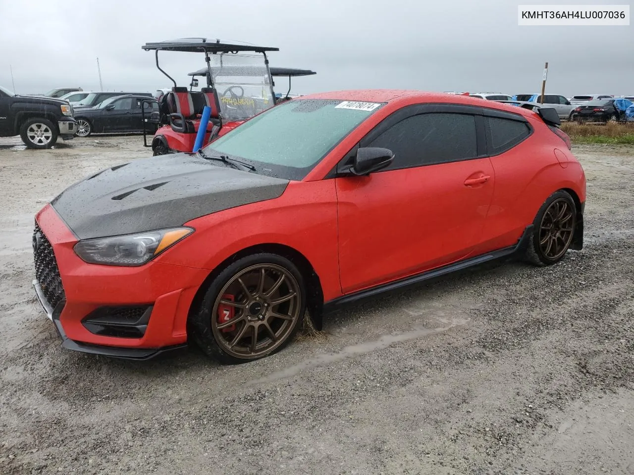 2020 Hyundai Veloster N VIN: KMHT36AH4LU007036 Lot: 74078074