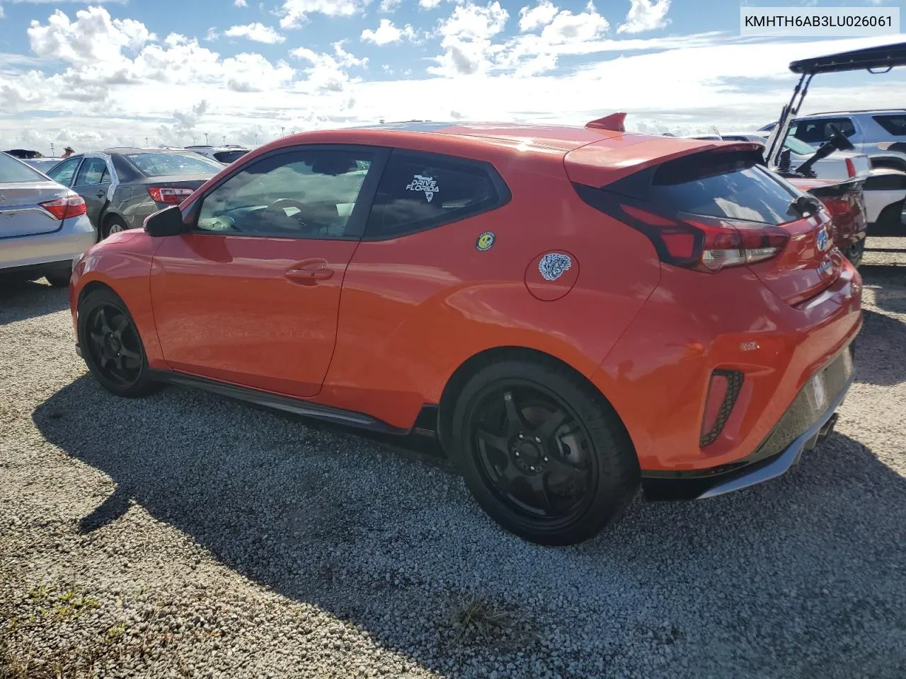 KMHTH6AB3LU026061 2020 Hyundai Veloster Turbo