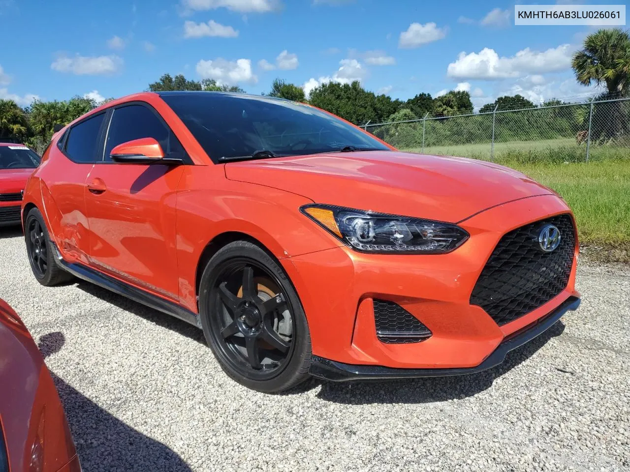 2020 Hyundai Veloster Turbo VIN: KMHTH6AB3LU026061 Lot: 74467834