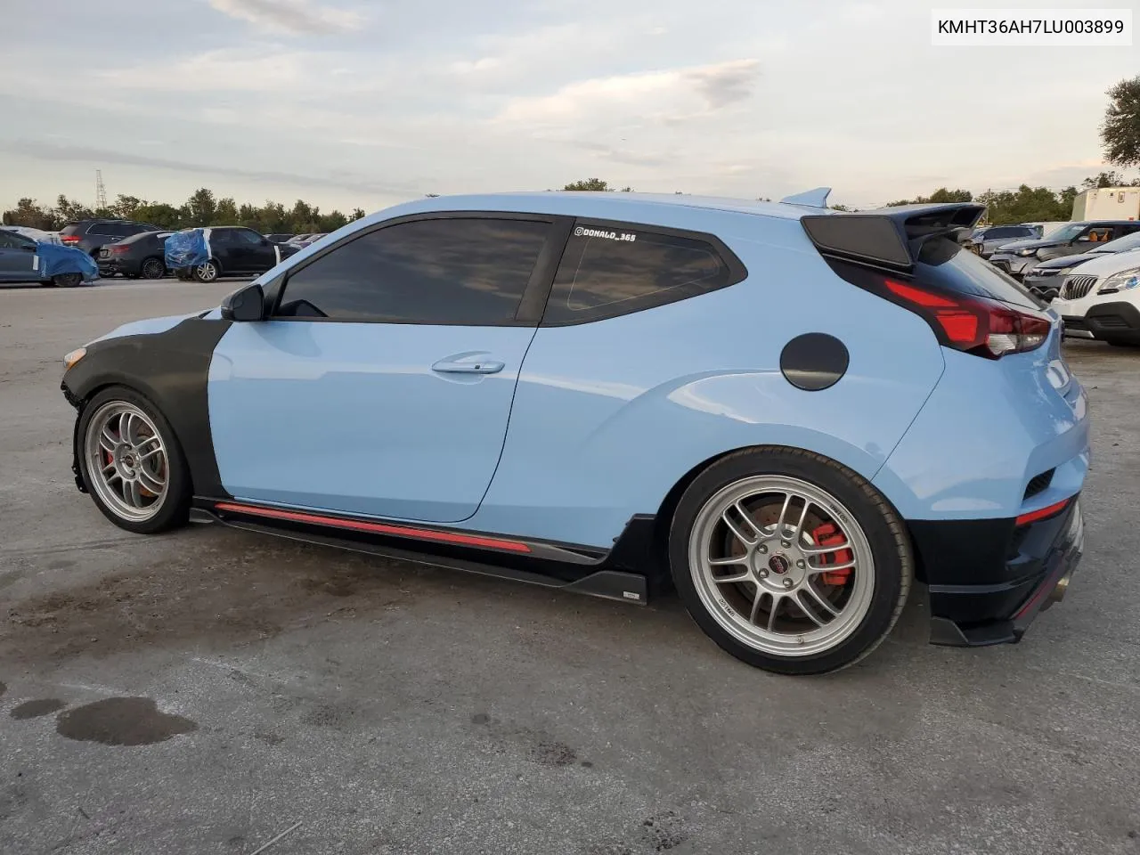 2020 Hyundai Veloster N VIN: KMHT36AH7LU003899 Lot: 75538504