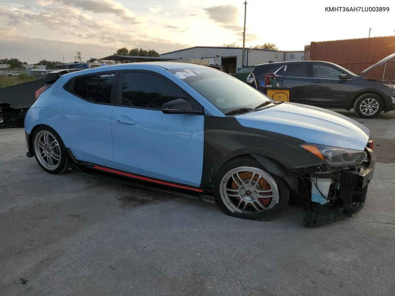 2020 Hyundai Veloster N VIN: KMHT36AH7LU003899 Lot: 75538504