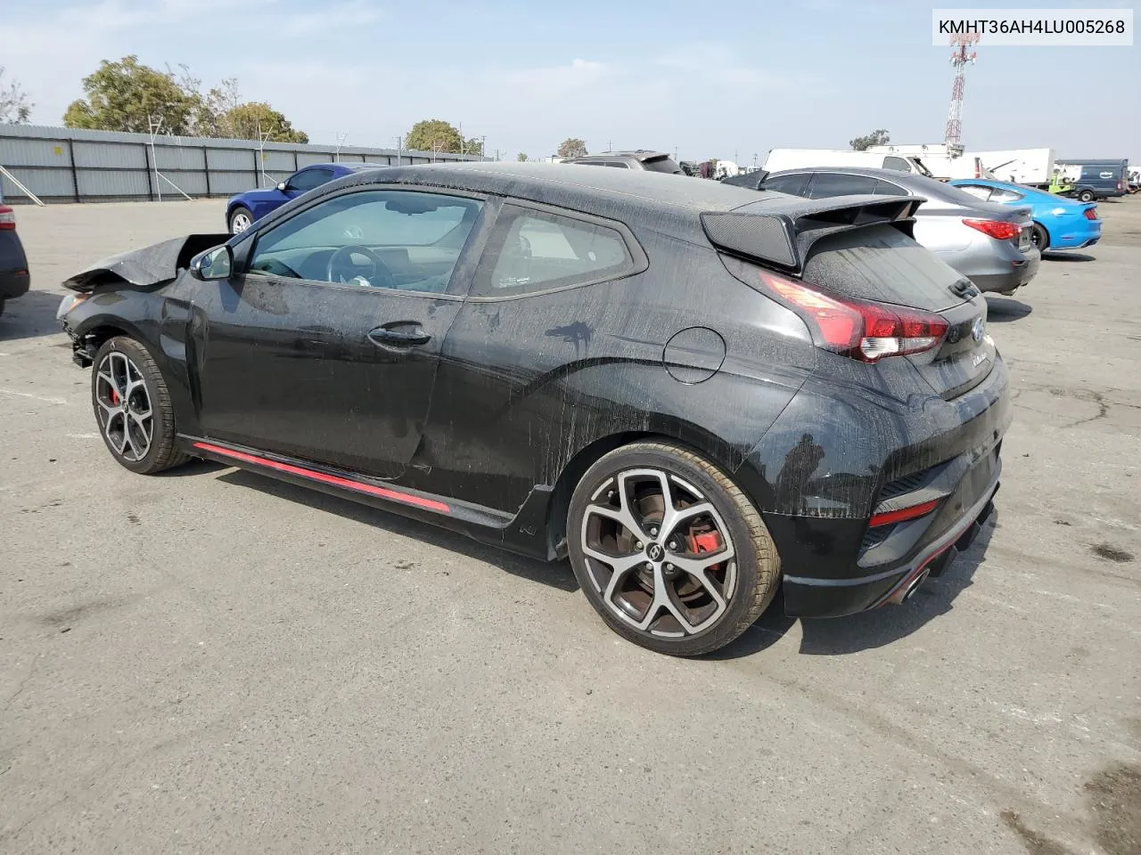 2020 Hyundai Veloster N VIN: KMHT36AH4LU005268 Lot: 76356654