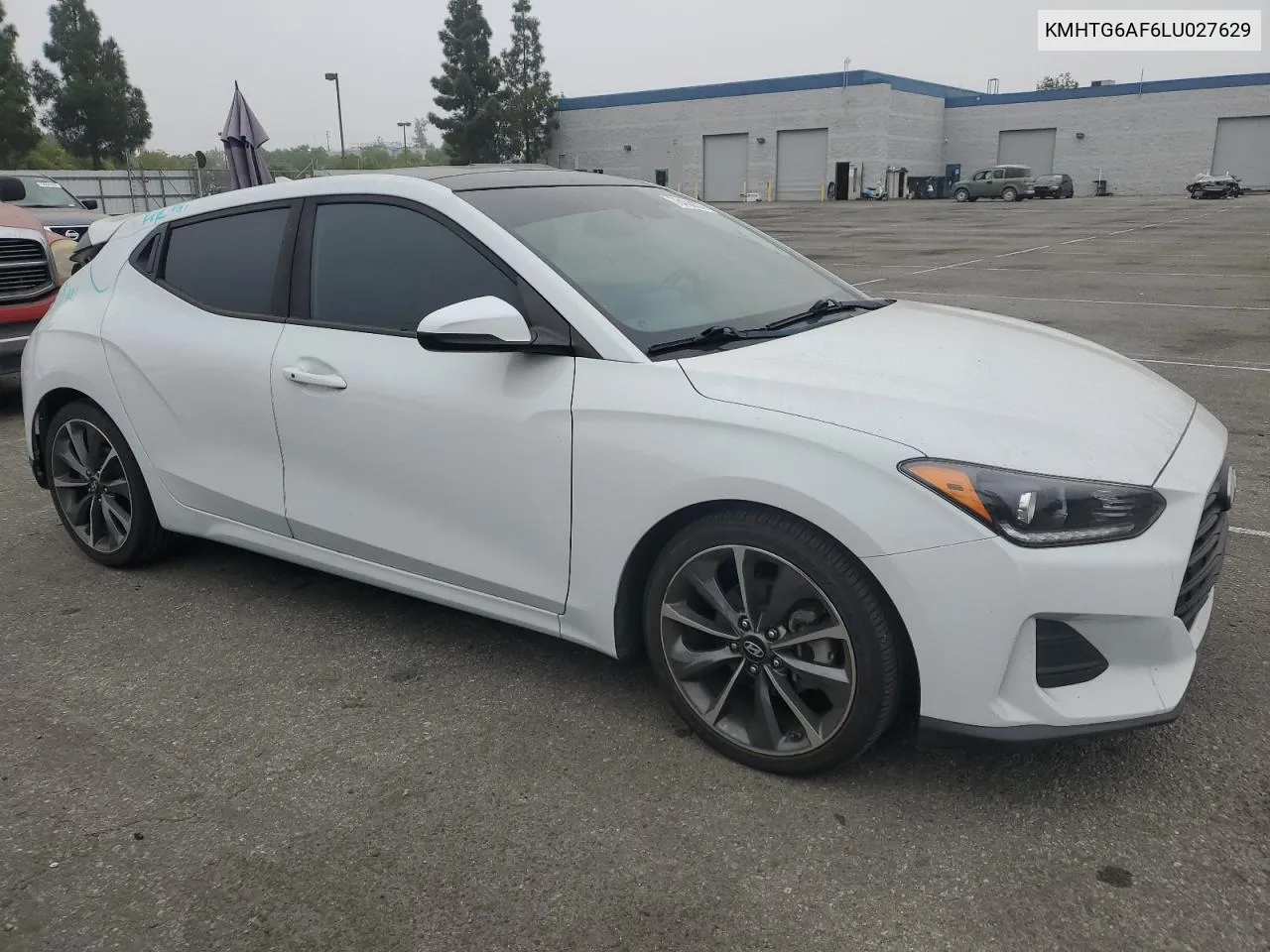 2020 Hyundai Veloster Base VIN: KMHTG6AF6LU027629 Lot: 76408204