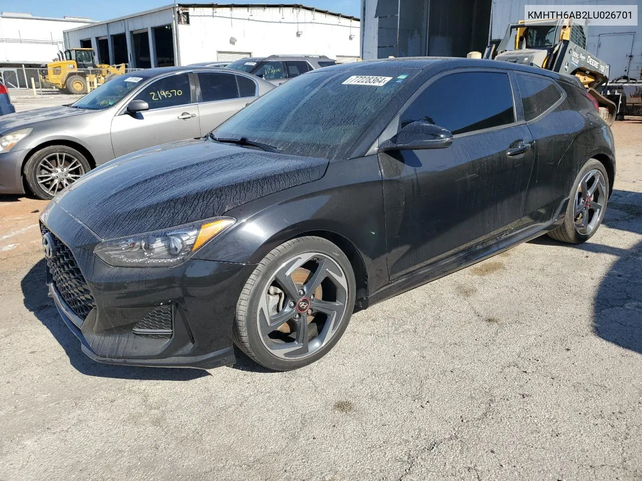 2020 Hyundai Veloster Turbo VIN: KMHTH6AB2LU026701 Lot: 77228364