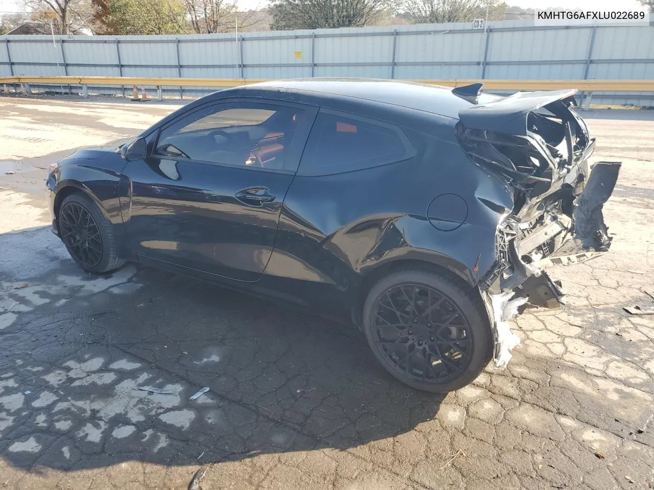 2020 Hyundai Veloster Base VIN: KMHTG6AFXLU022689 Lot: 78141874