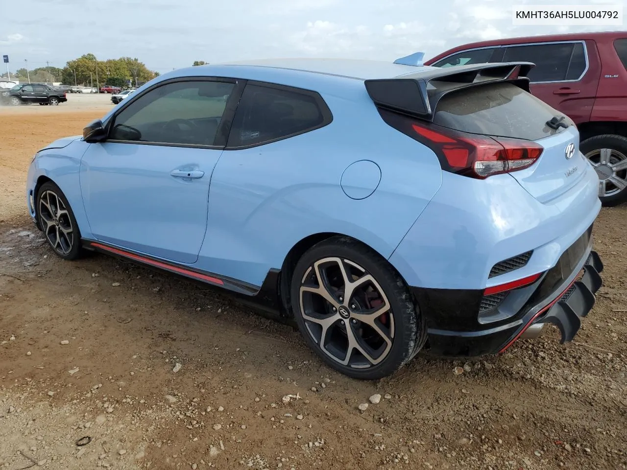 2020 Hyundai Veloster N VIN: KMHT36AH5LU004792 Lot: 78885964