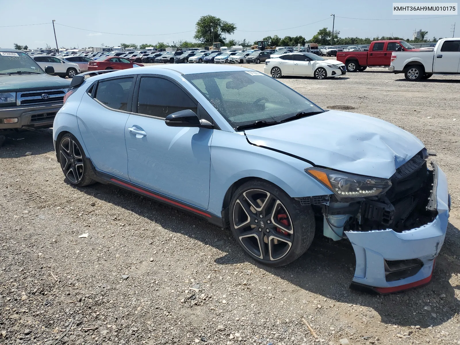 2021 Hyundai Veloster N VIN: KMHT36AH9MU010175 Lot: 67120614