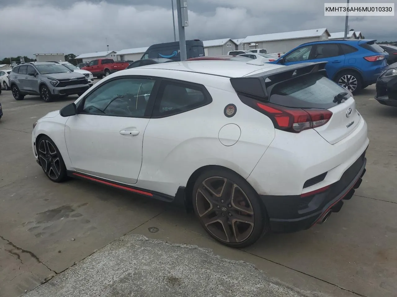 2021 Hyundai Veloster N VIN: KMHT36AH6MU010330 Lot: 74517604