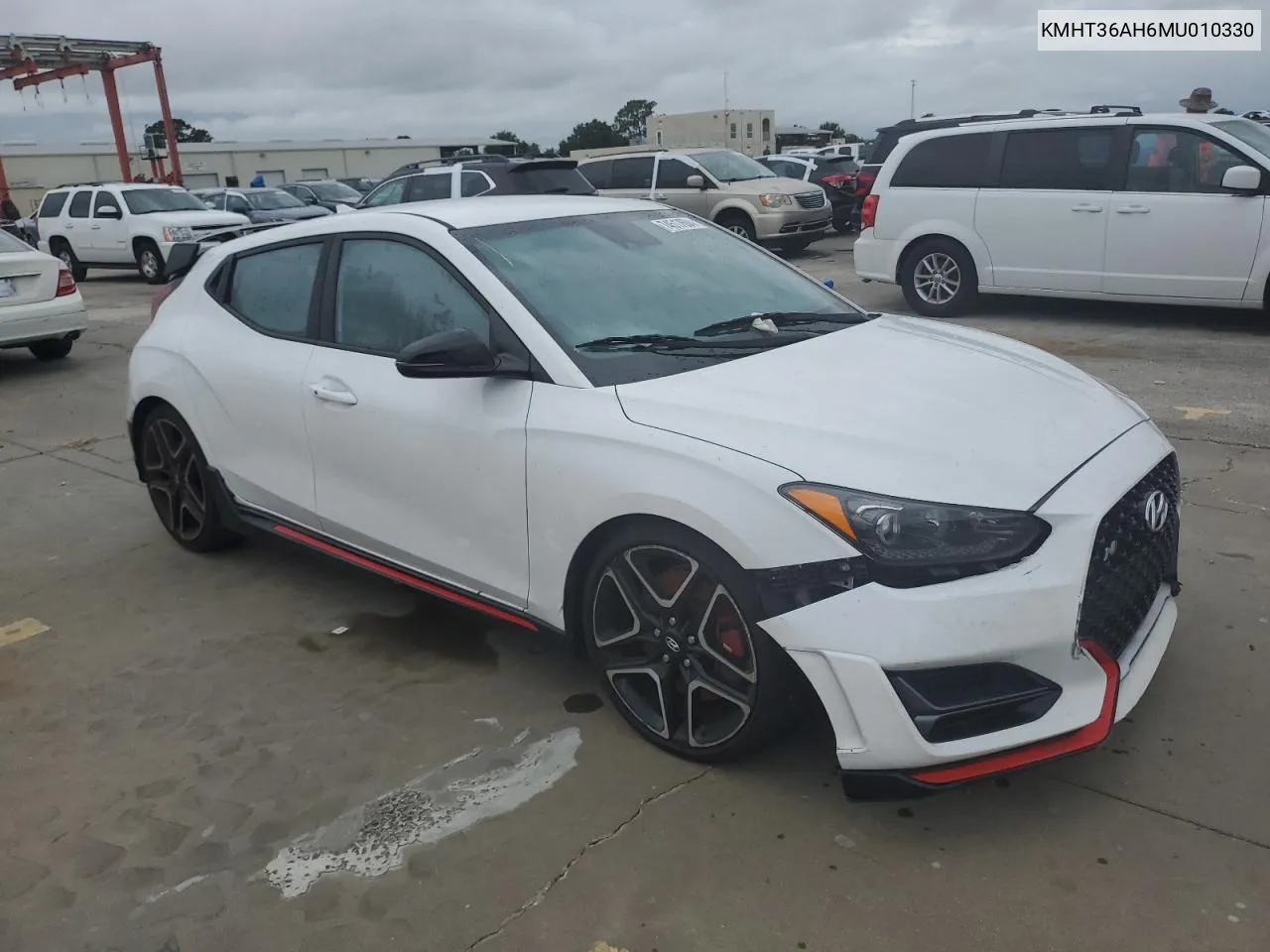 2021 Hyundai Veloster N VIN: KMHT36AH6MU010330 Lot: 74517604