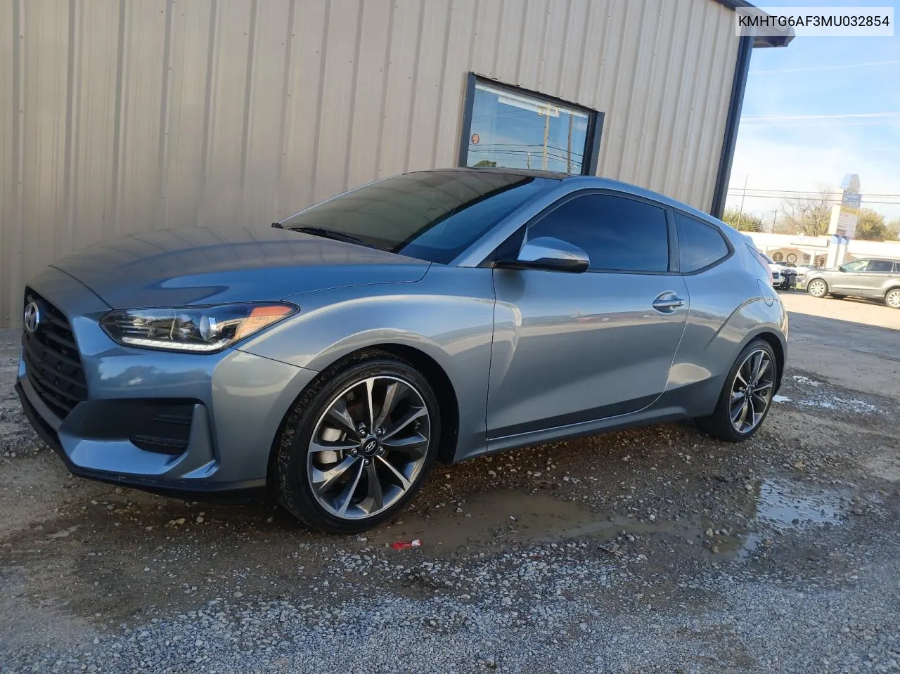 2021 Hyundai Veloster Base VIN: KMHTG6AF3MU032854 Lot: 80561634