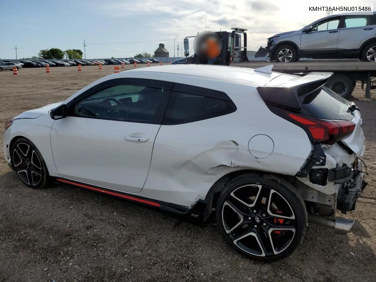 2022 Hyundai Veloster N VIN: KMHT36AH5NU015486 Lot: 55395744