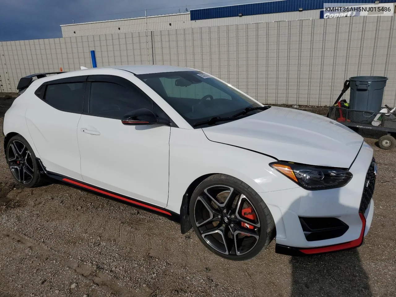 2022 Hyundai Veloster N VIN: KMHT36AH5NU015486 Lot: 55395744