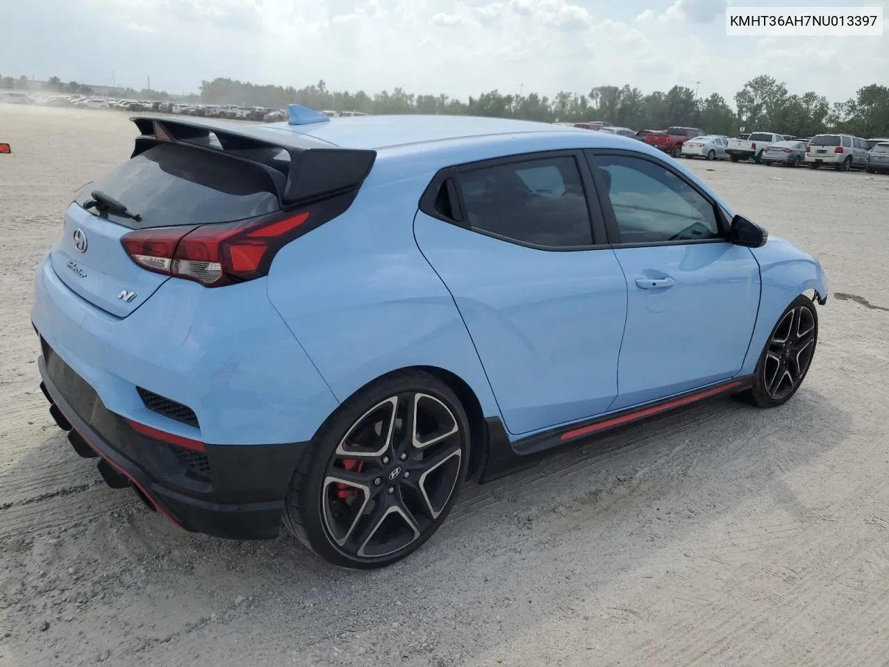 2022 Hyundai Veloster N VIN: KMHT36AH7NU013397 Lot: 73109364