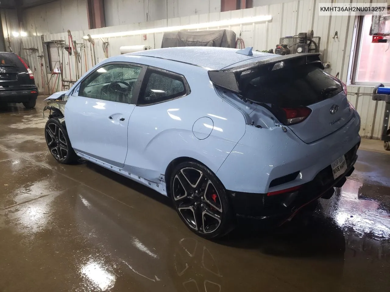 2022 Hyundai Veloster N VIN: KMHT36AH2NU013257 Lot: 78033464