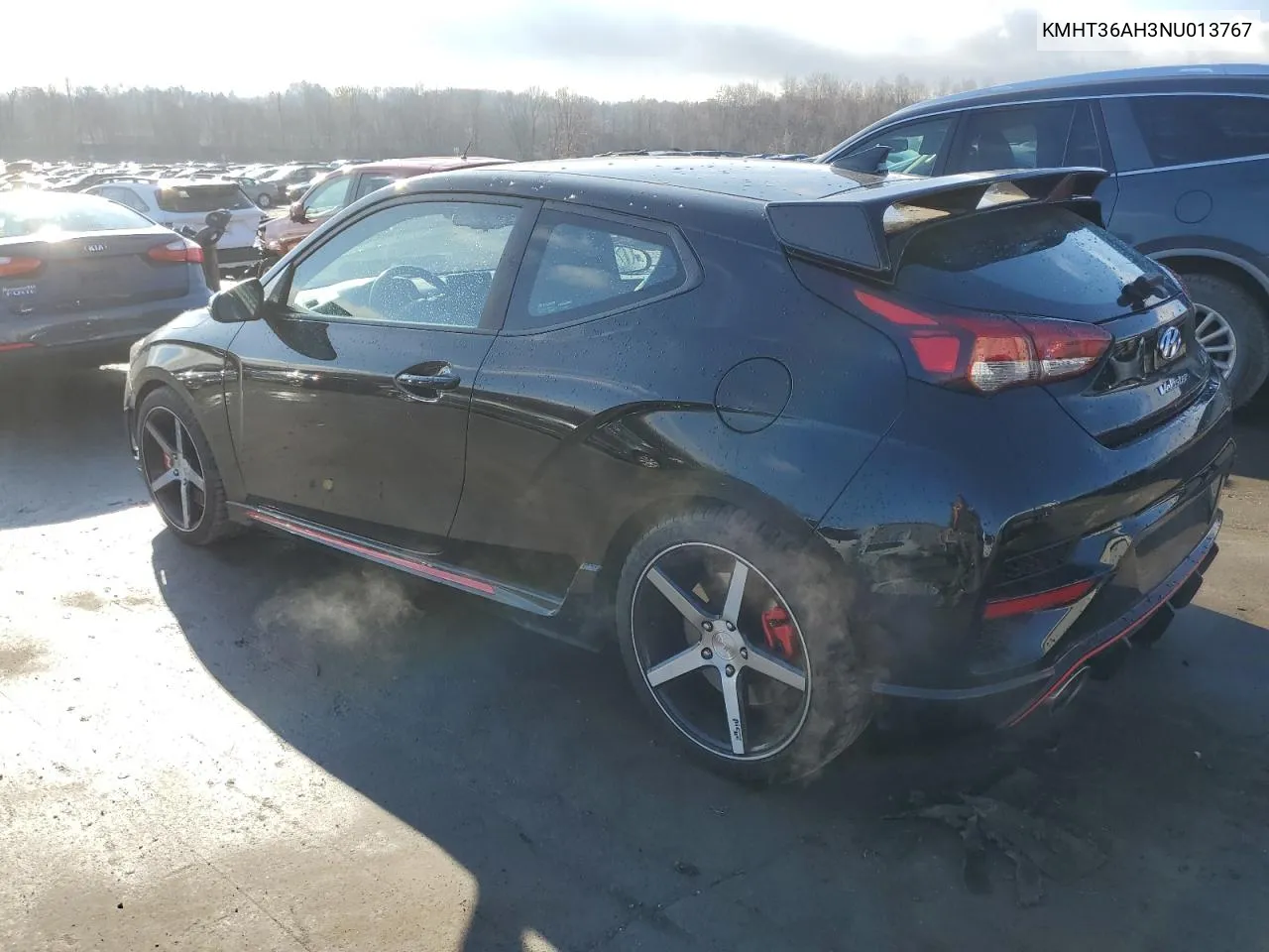 2022 Hyundai Veloster N VIN: KMHT36AH3NU013767 Lot: 79637354