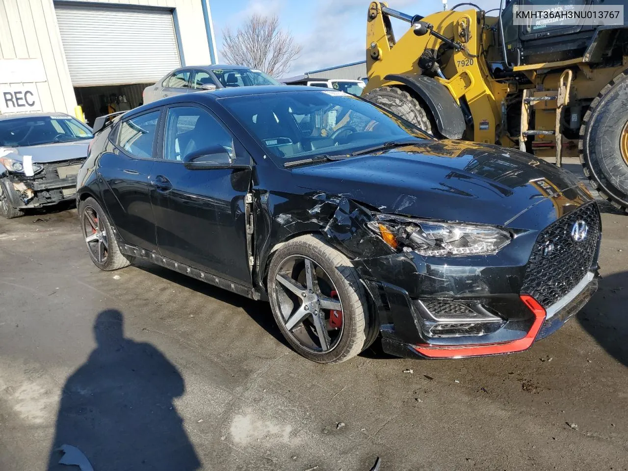 2022 Hyundai Veloster N VIN: KMHT36AH3NU013767 Lot: 79637354