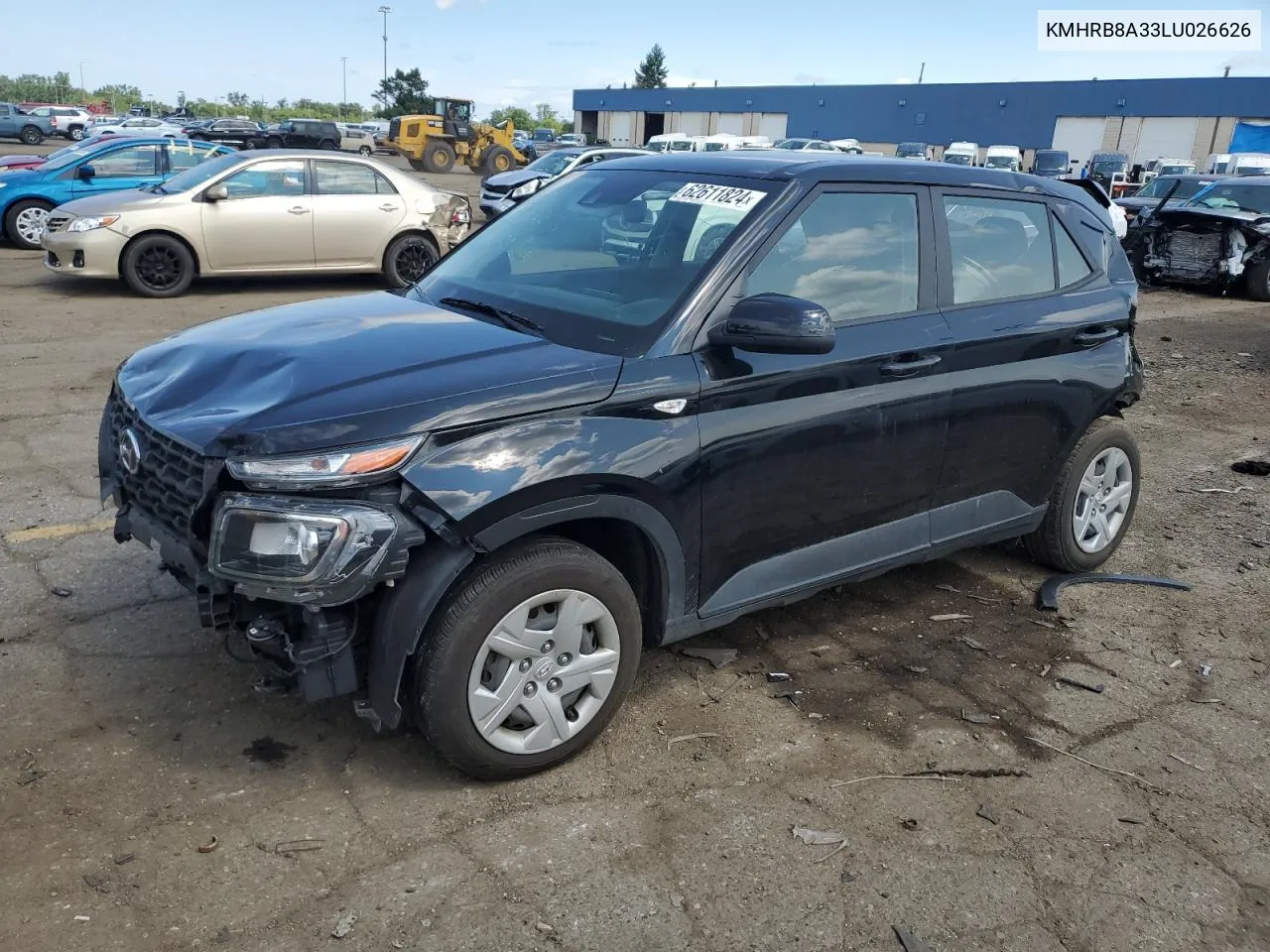 2020 Hyundai Venue Se VIN: KMHRB8A33LU026626 Lot: 62611824