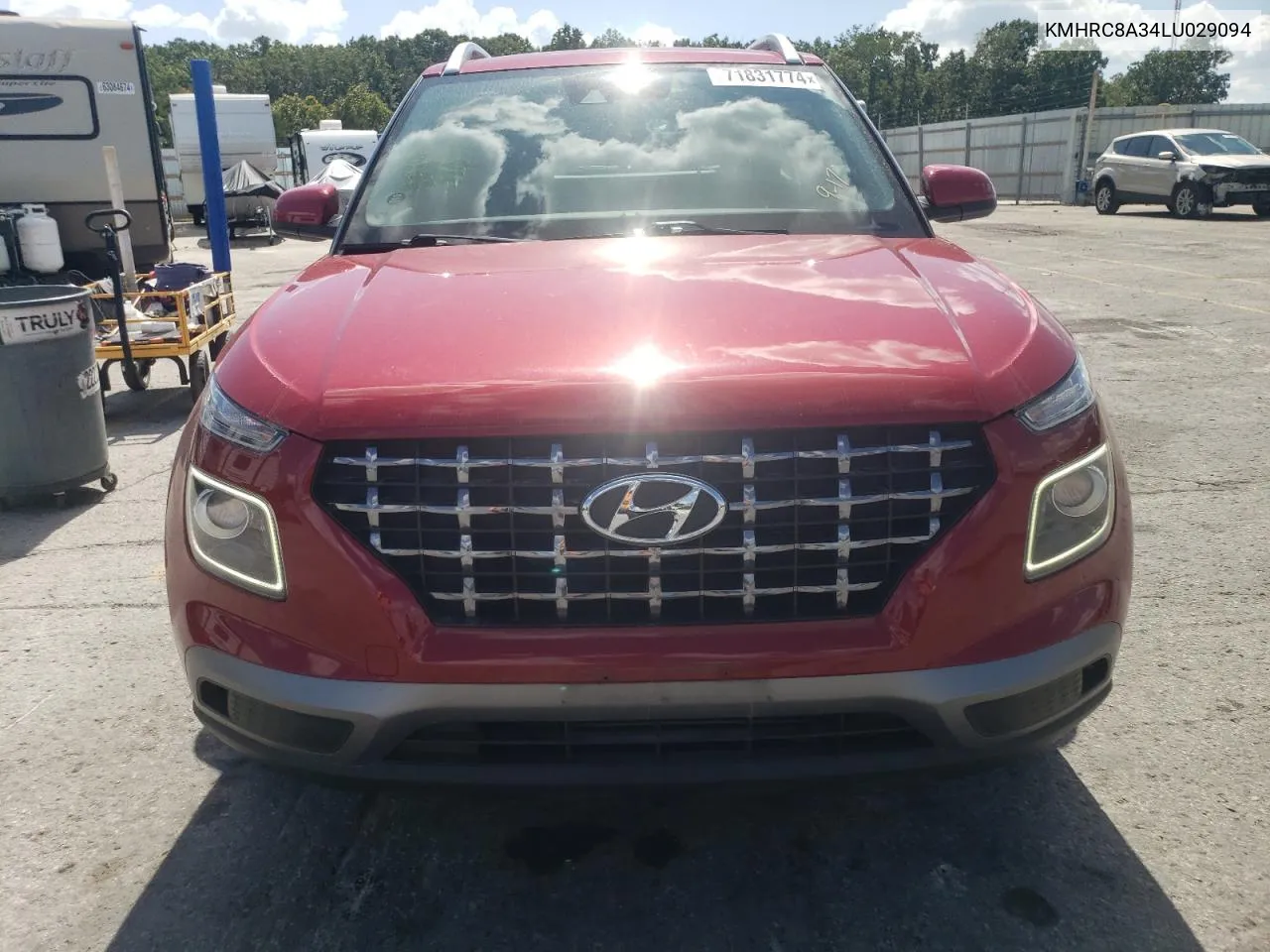 2020 Hyundai Venue Sel VIN: KMHRC8A34LU029094 Lot: 71831774