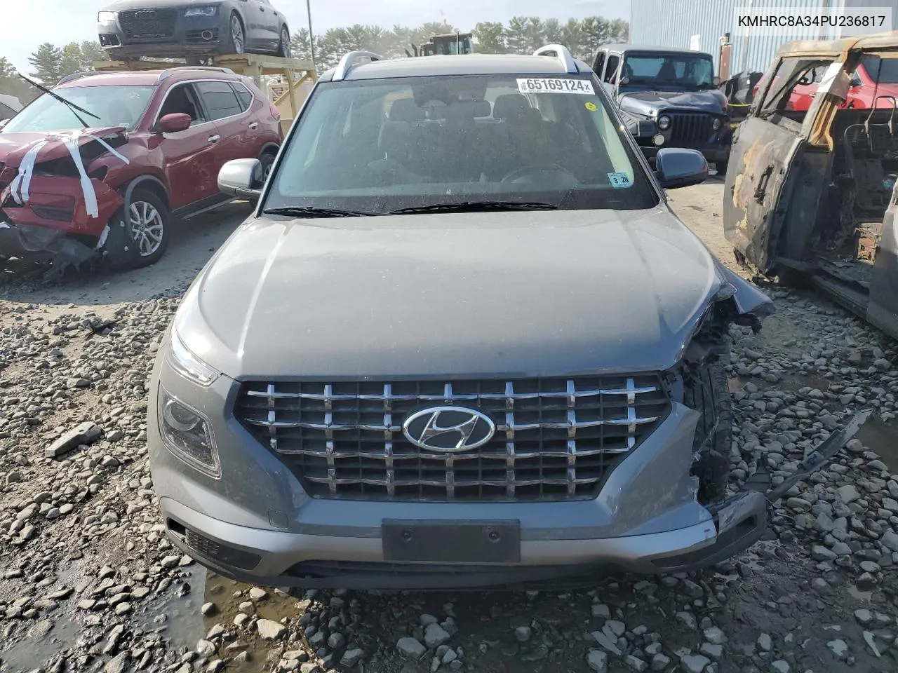 2023 Hyundai Venue Sel VIN: KMHRC8A34PU236817 Lot: 65169124