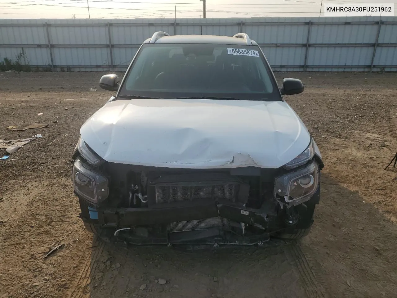 2023 Hyundai Venue Sel VIN: KMHRC8A30PU251962 Lot: 69835974