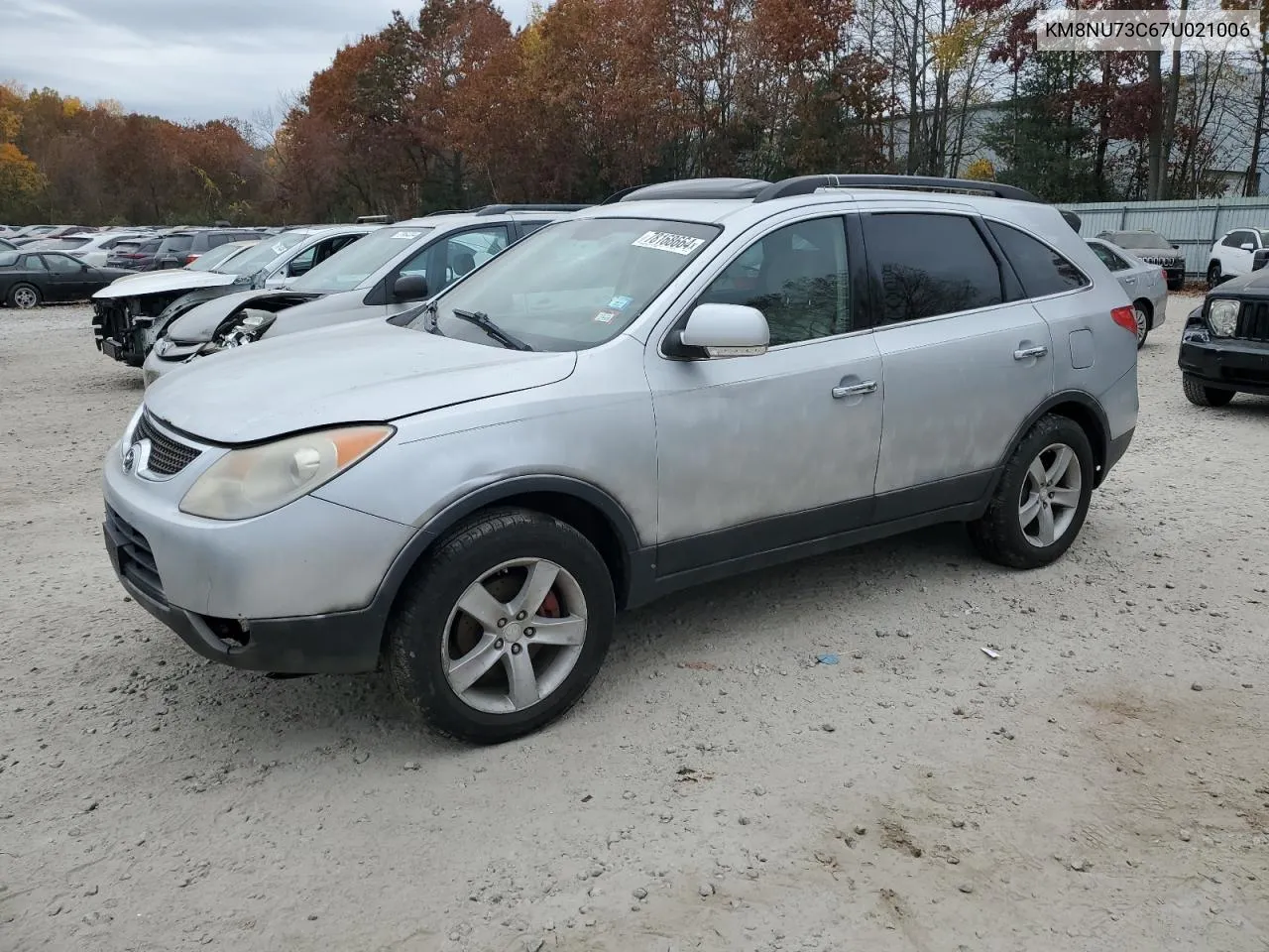 2007 Hyundai Veracruz Gls VIN: KM8NU73C67U021006 Lot: 78168664