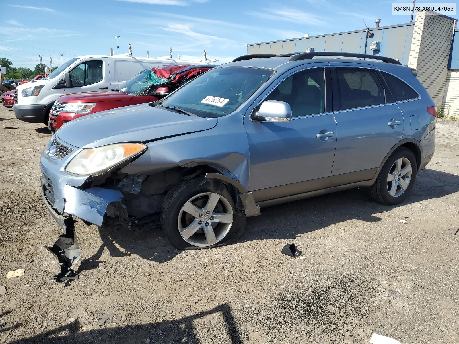 2008 Hyundai Veracruz Gls VIN: KM8NU73C08U047053 Lot: 61656994