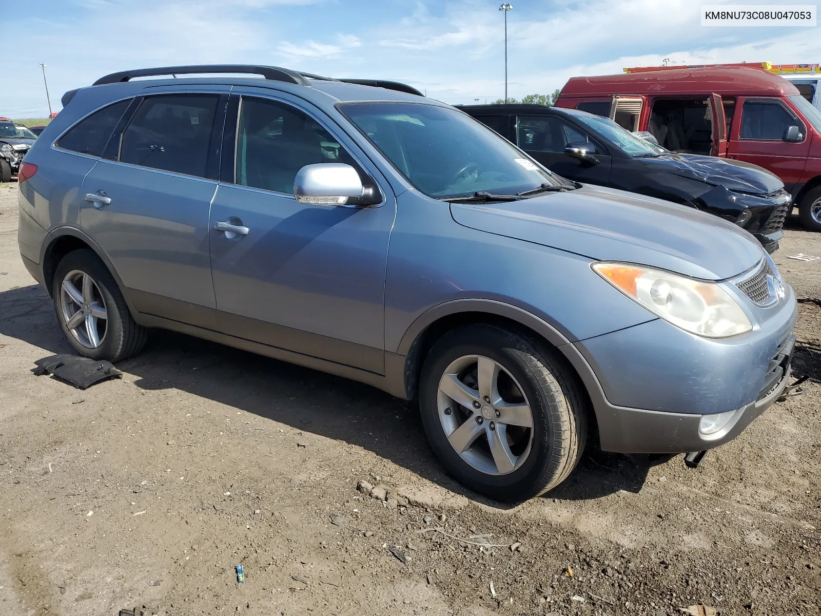 2008 Hyundai Veracruz Gls VIN: KM8NU73C08U047053 Lot: 61656994