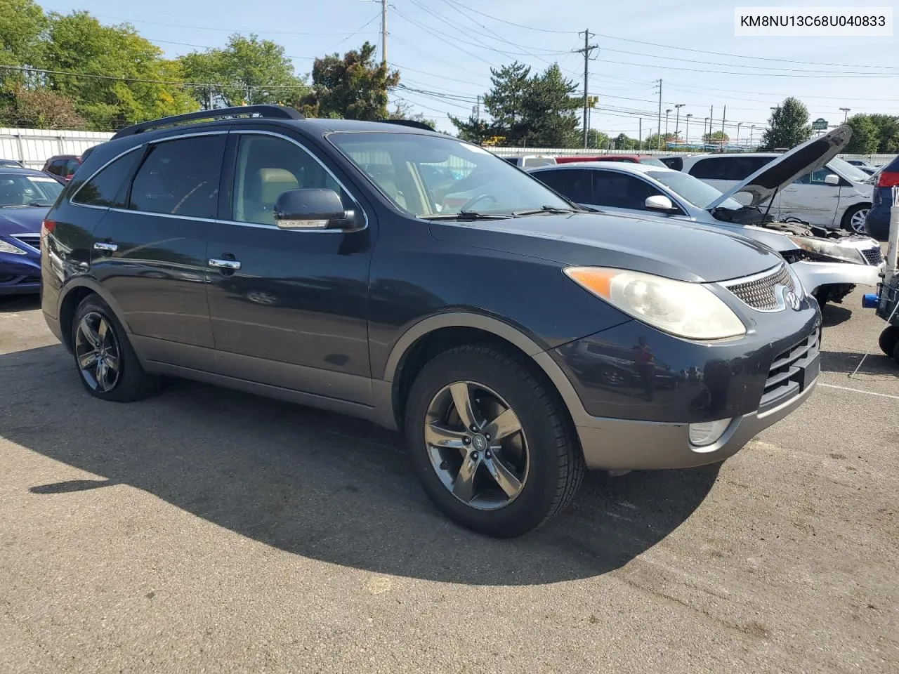 2008 Hyundai Veracruz Gls VIN: KM8NU13C68U040833 Lot: 67723374