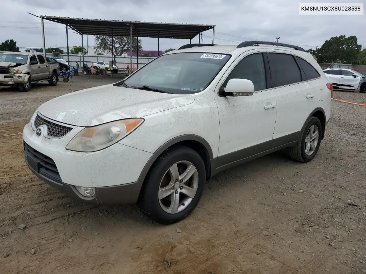 2008 Hyundai Veracruz Gls VIN: KM8NU13CX8U028538 Lot: 72039384