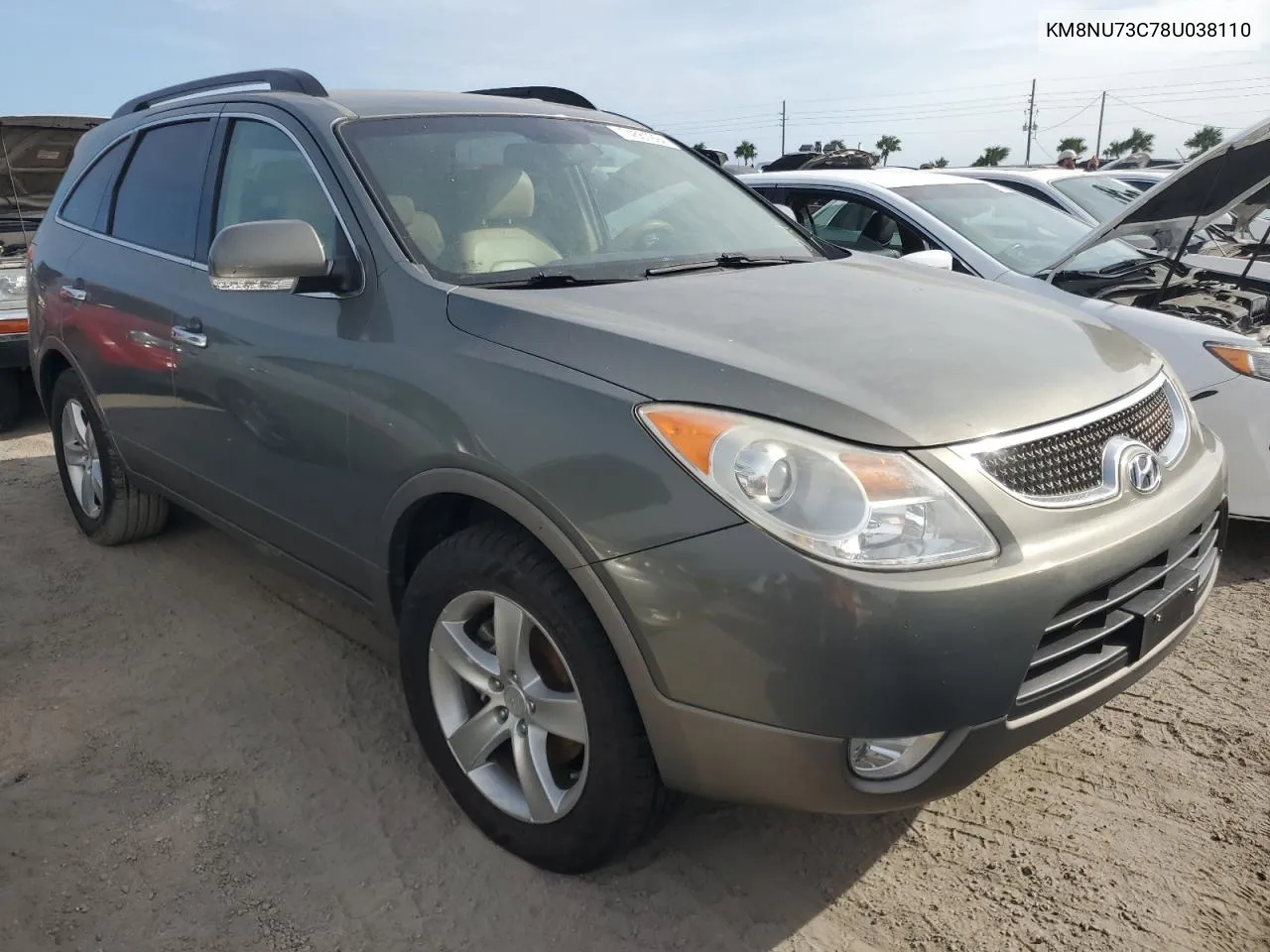 2008 Hyundai Veracruz Gls VIN: KM8NU73C78U038110 Lot: 74551294