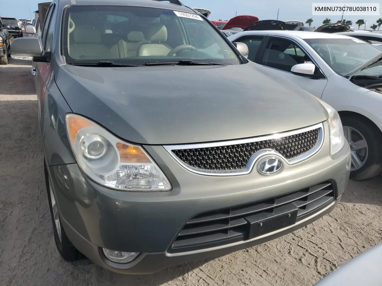 2008 Hyundai Veracruz Gls VIN: KM8NU73C78U038110 Lot: 74551294