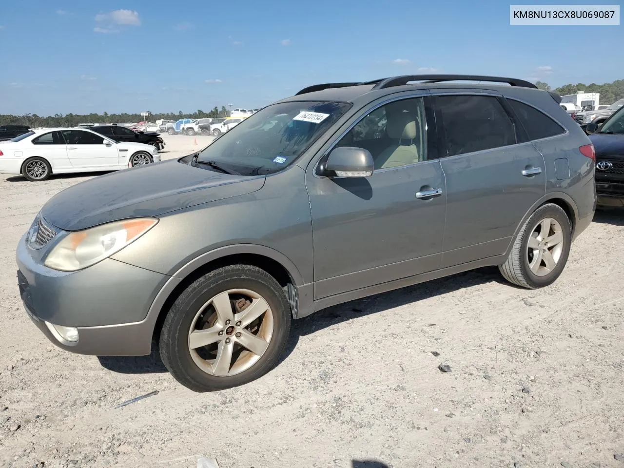 2008 Hyundai Veracruz Gls VIN: KM8NU13CX8U069087 Lot: 76412234