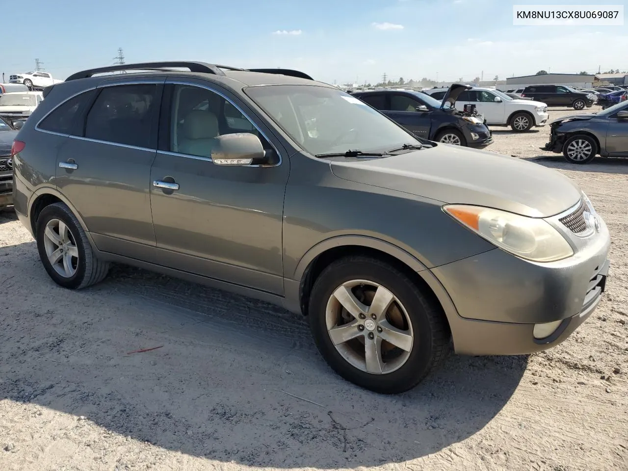 2008 Hyundai Veracruz Gls VIN: KM8NU13CX8U069087 Lot: 76412234