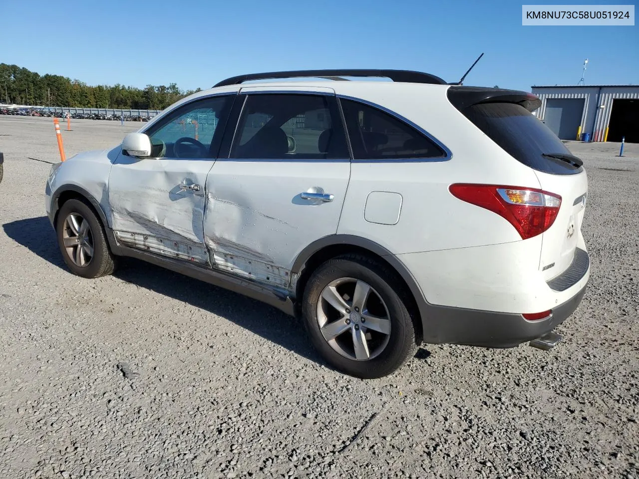 2008 Hyundai Veracruz Gls VIN: KM8NU73C58U051924 Lot: 76962034