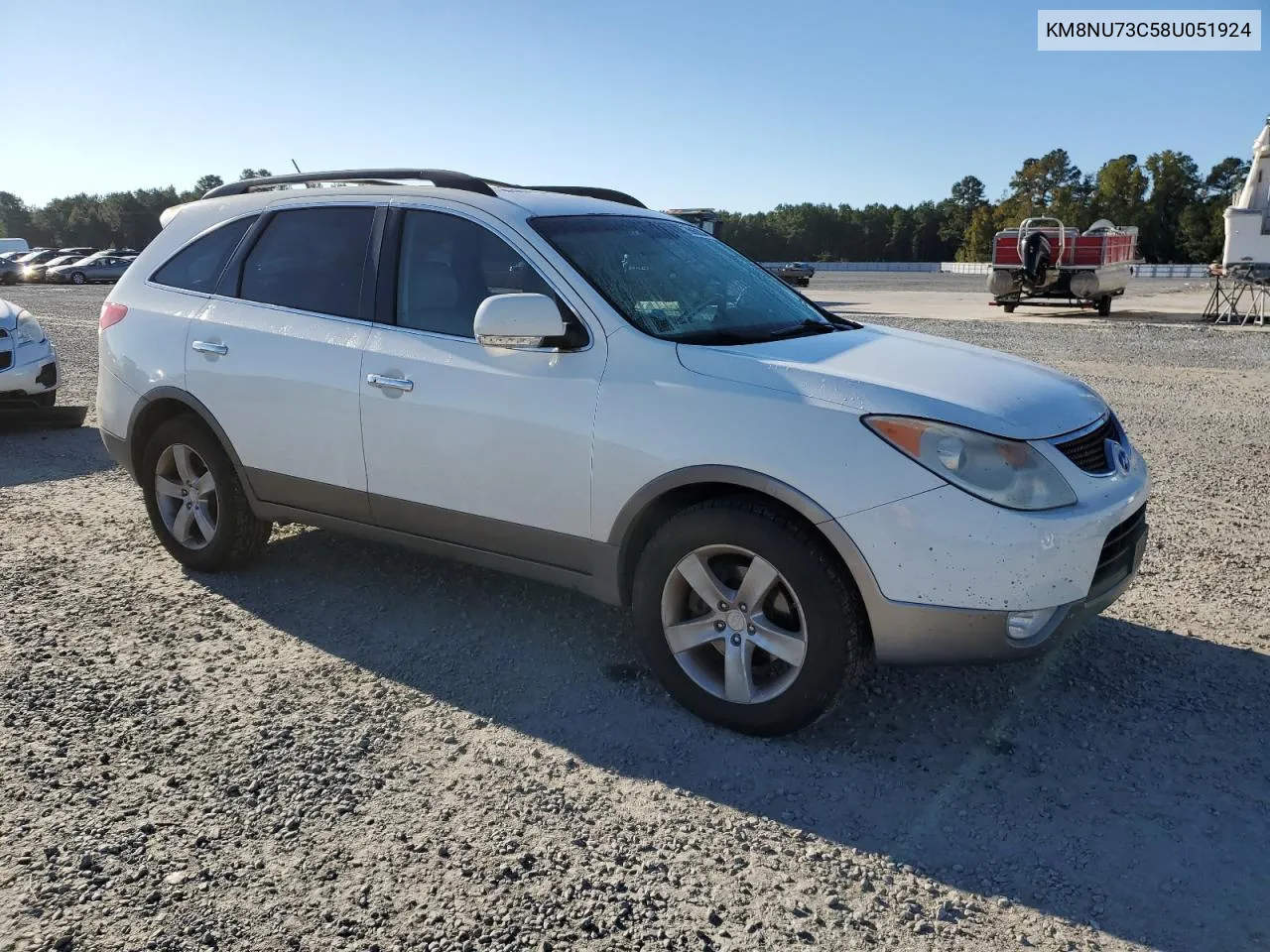 2008 Hyundai Veracruz Gls VIN: KM8NU73C58U051924 Lot: 76962034