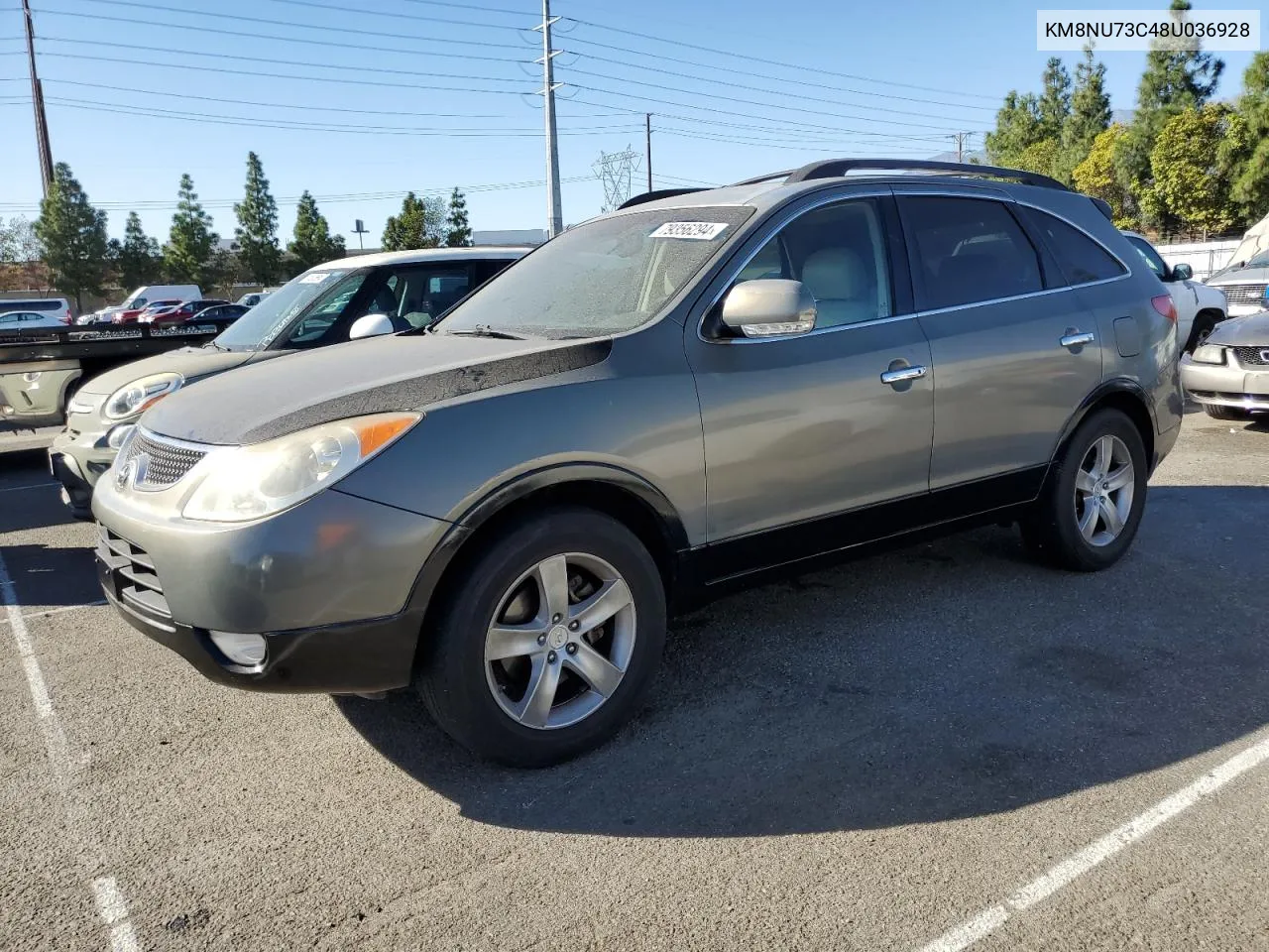 2008 Hyundai Veracruz Gls VIN: KM8NU73C48U036928 Lot: 79356294