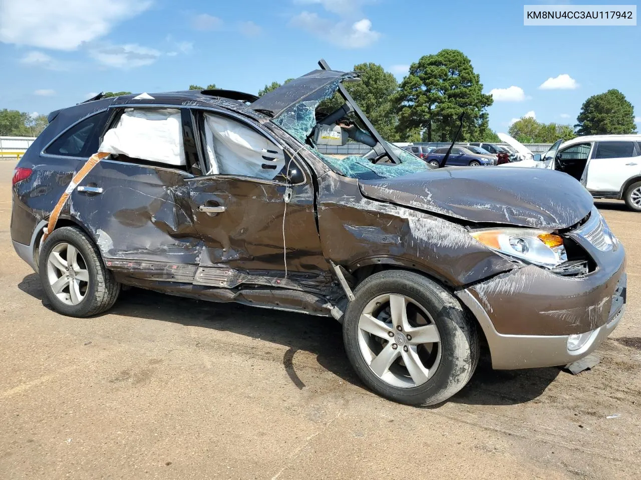 2010 Hyundai Veracruz Gls VIN: KM8NU4CC3AU117942 Lot: 69226184