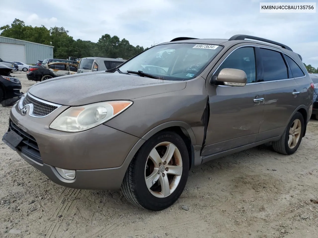 2010 Hyundai Veracruz Gls VIN: KM8NU4CC8AU135756 Lot: 69673634