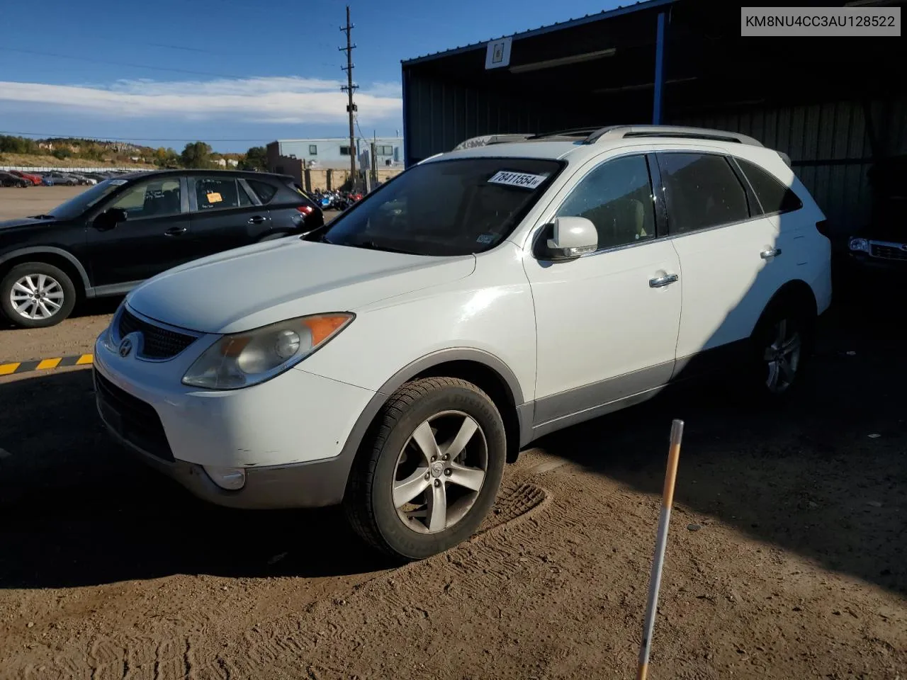 2010 Hyundai Veracruz Gls VIN: KM8NU4CC3AU128522 Lot: 78411554