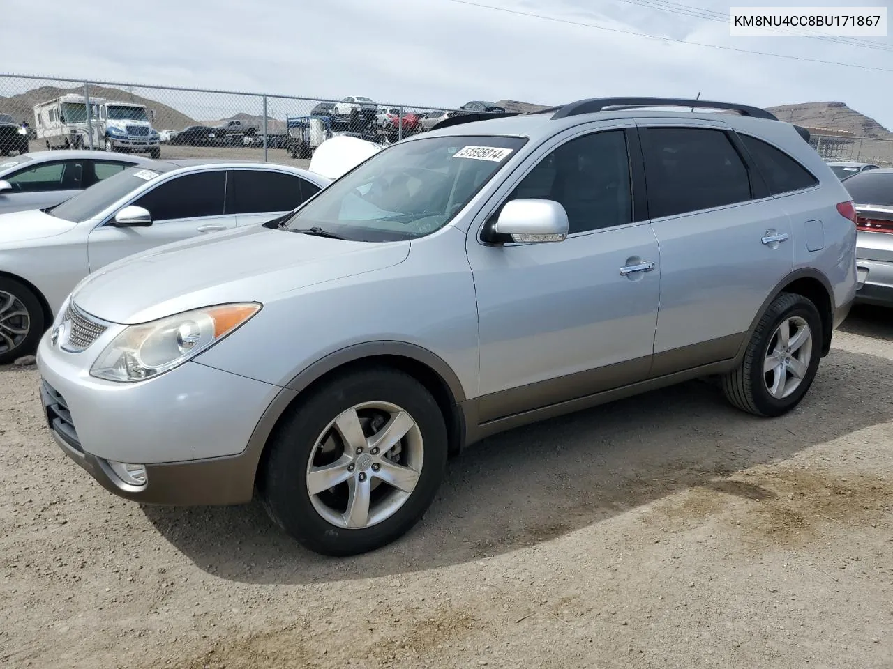 2011 Hyundai Veracruz Gls VIN: KM8NU4CC8BU171867 Lot: 51595814