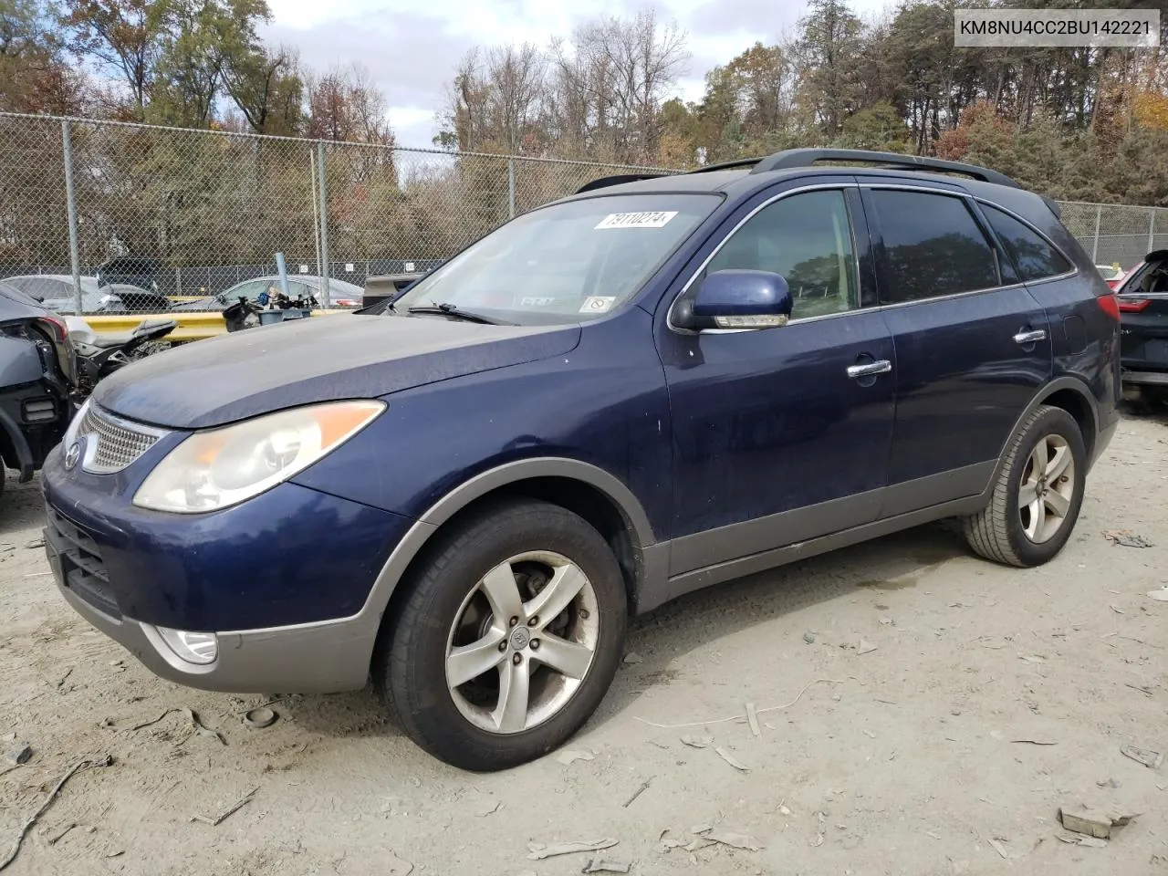 2011 Hyundai Veracruz Gls VIN: KM8NU4CC2BU142221 Lot: 79110274